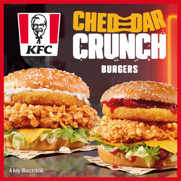 KFC: Cheddar Crunch Burgerek